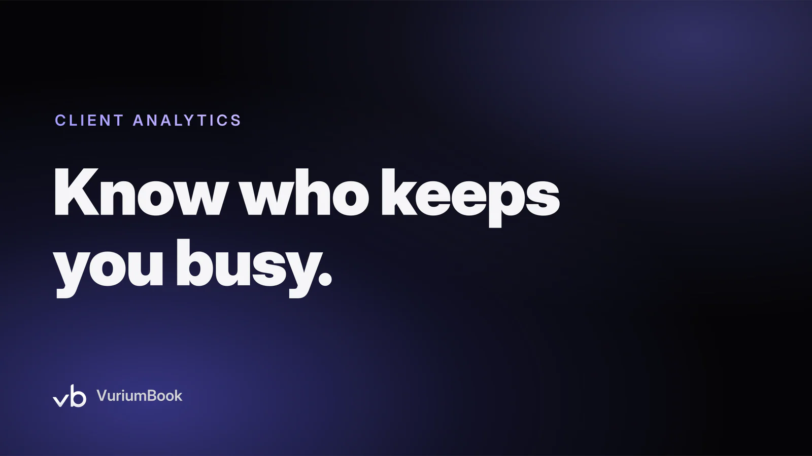 Bold headline on dark background highlighting barbershop client frequency analytics insights
