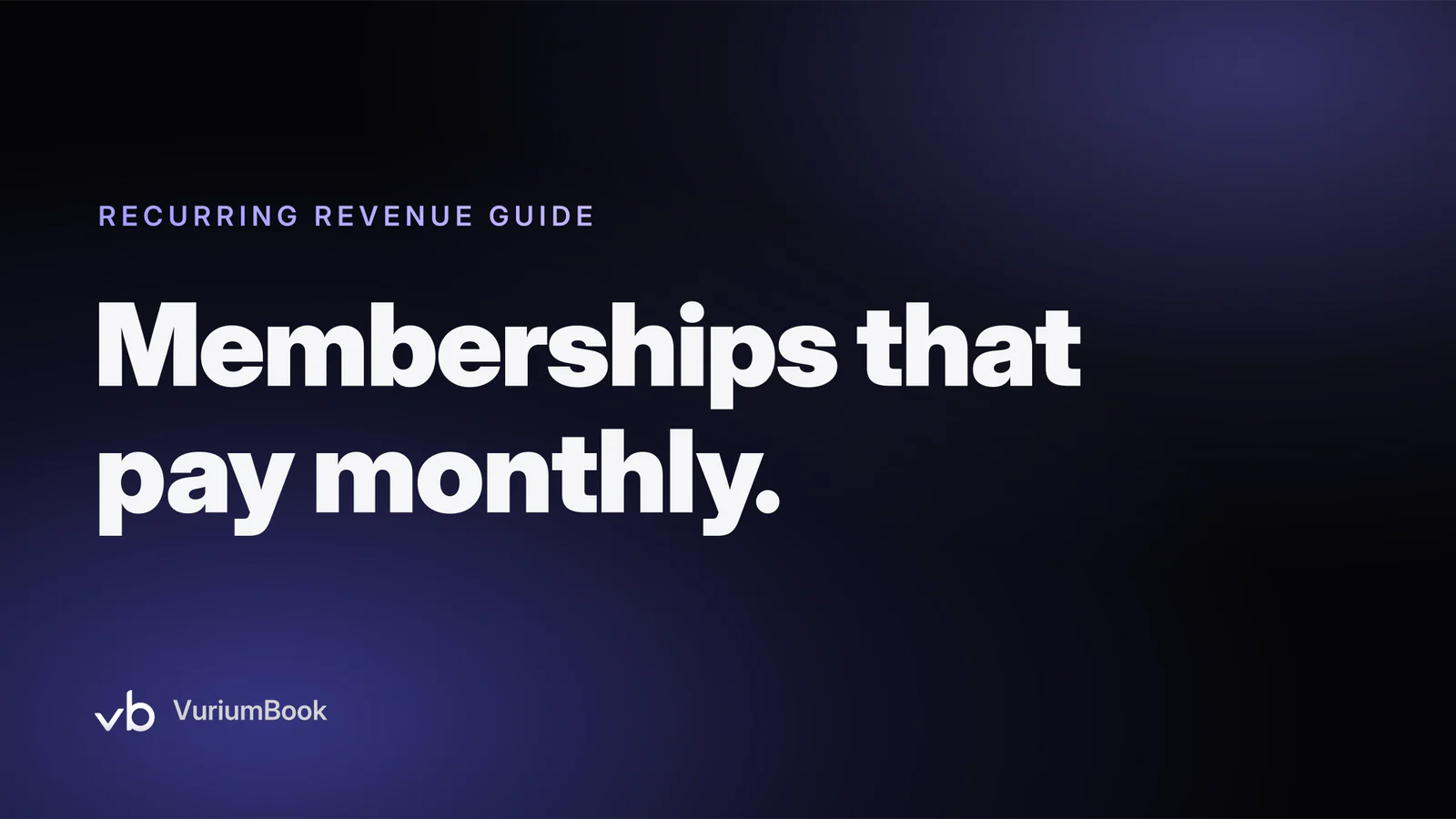 Bold white headline on dark background with violet accent bar left side