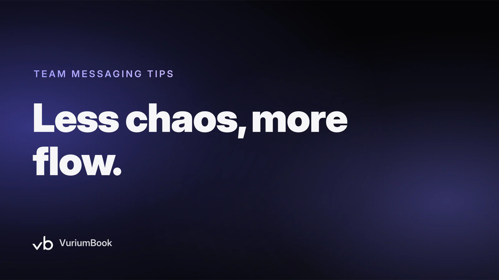 Bold headline on dark background promoting VuriumBook team messaging for reducing scheduling errors.