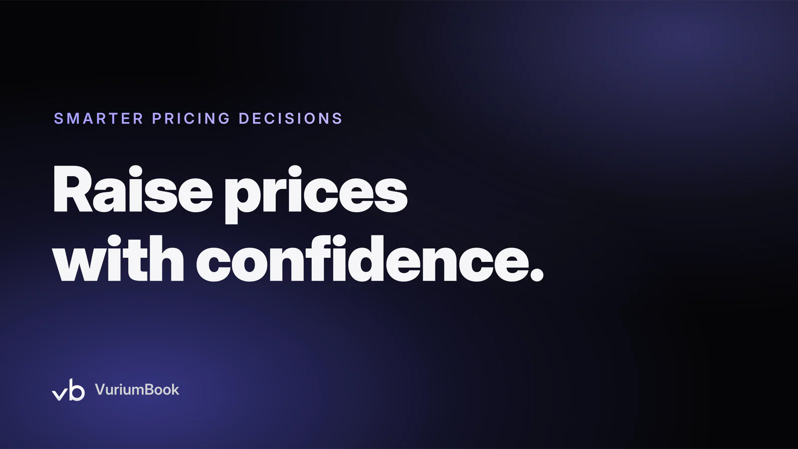 Bold headline on dark background promoting data-driven barbershop pricing decisions